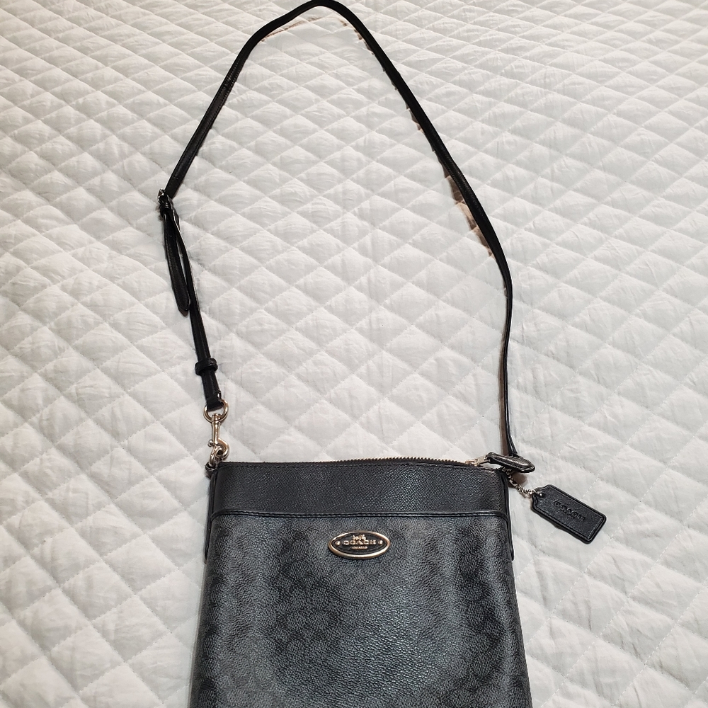 Authentic Black Coach Crossbody Purse